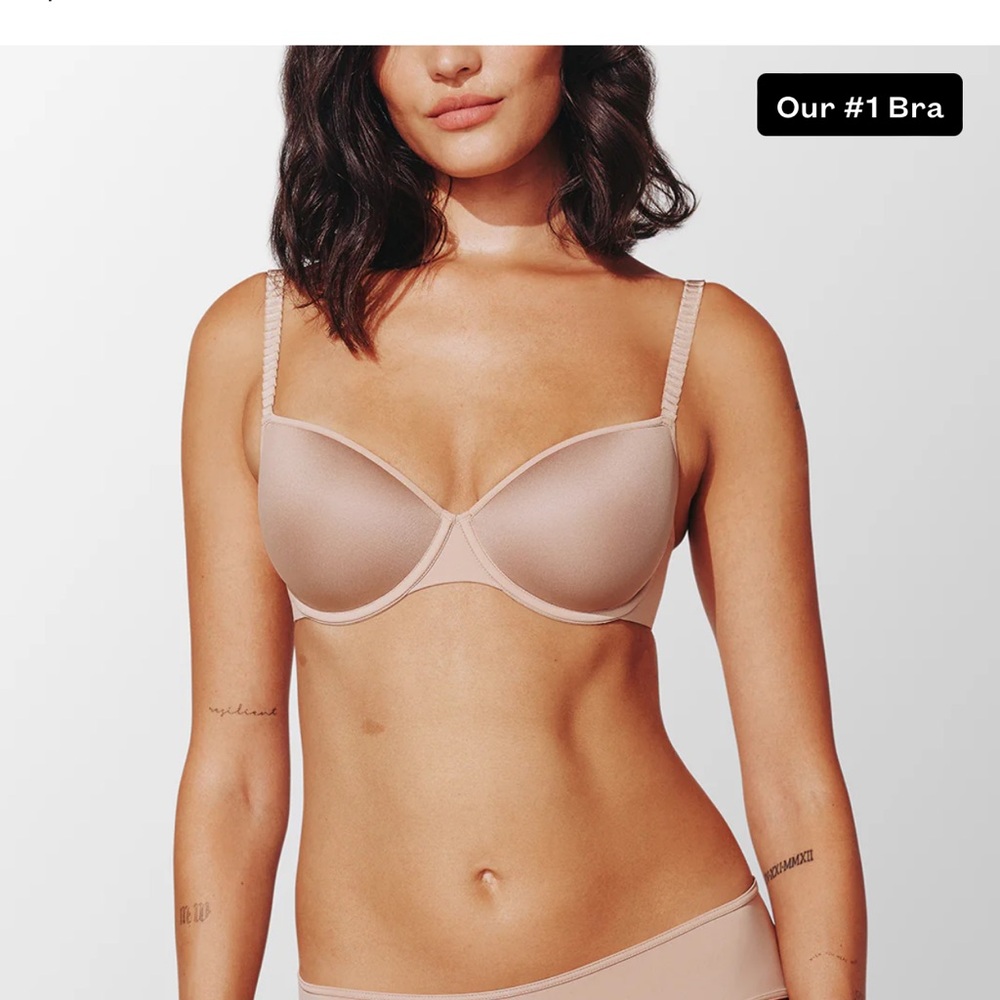 ThirdLove Cream Seamless T-Shirt Bra